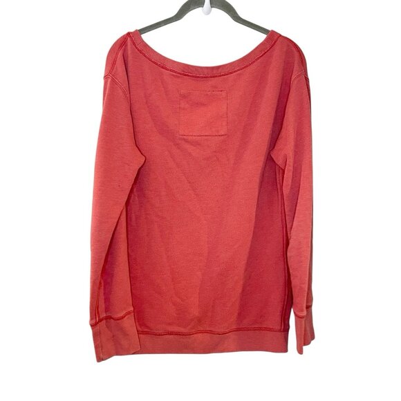 HOLLISTER SO Cal Hermosa Beach Sweatshirt Pink Pullover Pocket Y2K Logo Size M - Picture 5 of 7